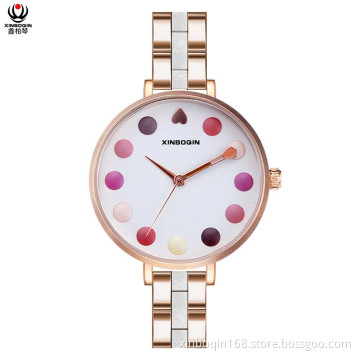 XINBOQIN dropshipping OEM Women Stylish Luxury Acetate Watch